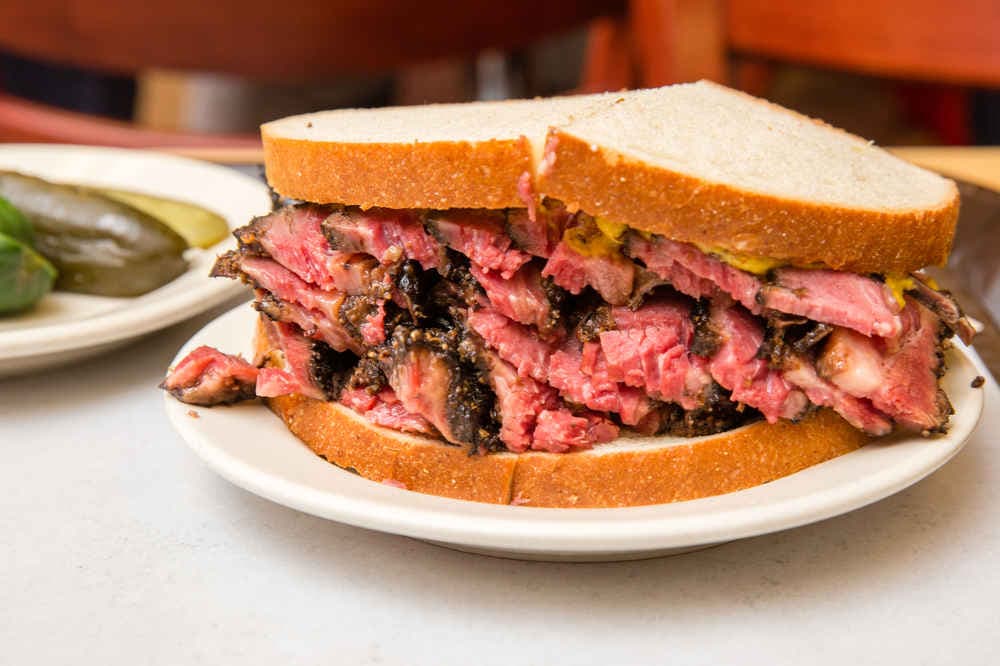 Hot Pastrami Sandwich