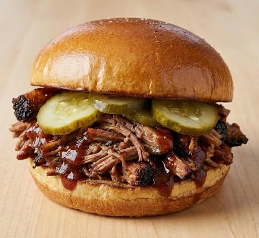 Pulled Beef Brisket Sandwich
